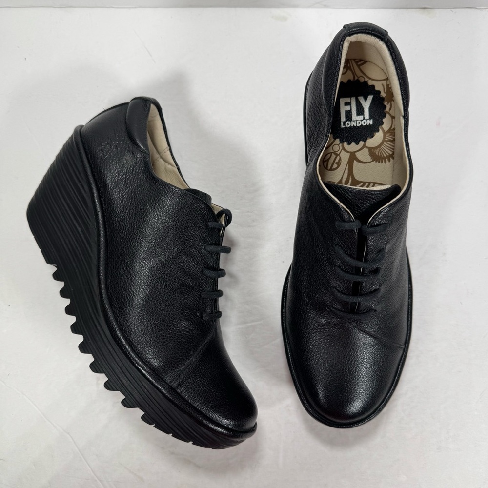 Fly London Women's Black Wedge Ankle Boots